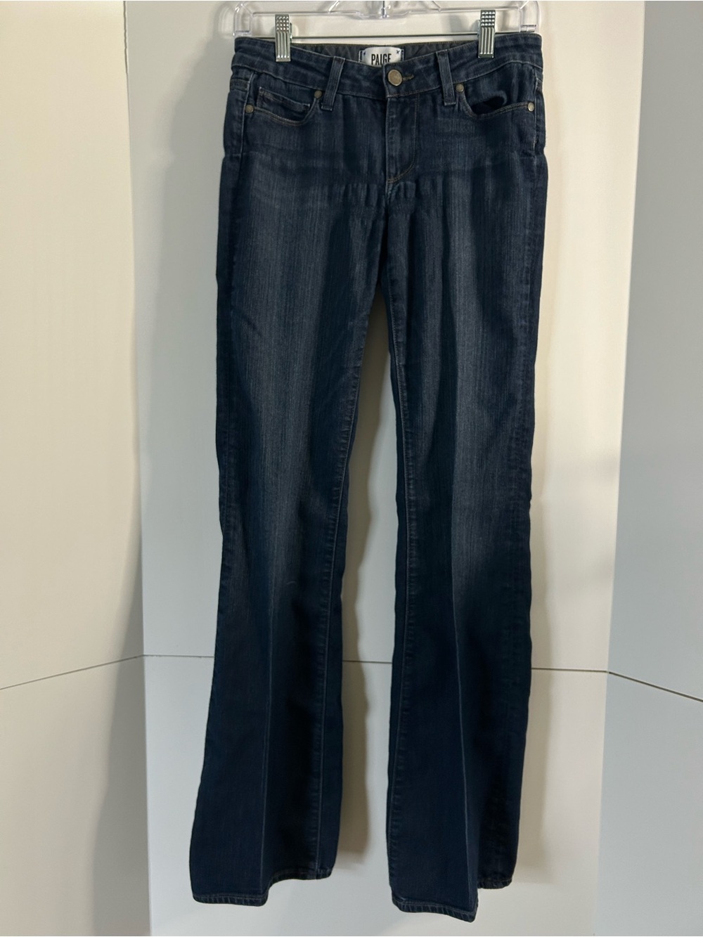 PAIGE Dark Indigo Flare Jeans